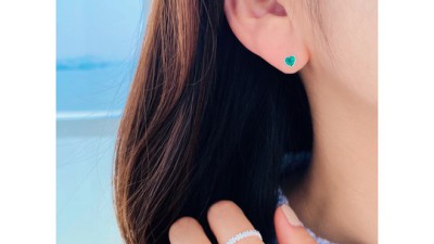 ✨반짝이는 행운! 미니하트 큐빅 귀걸이 득템 후기 (유색 보석 귀걸이 포함)💖