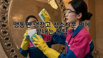 맹동면 냉장고 청소, 3분 만에 끝내는 꿀팁!
